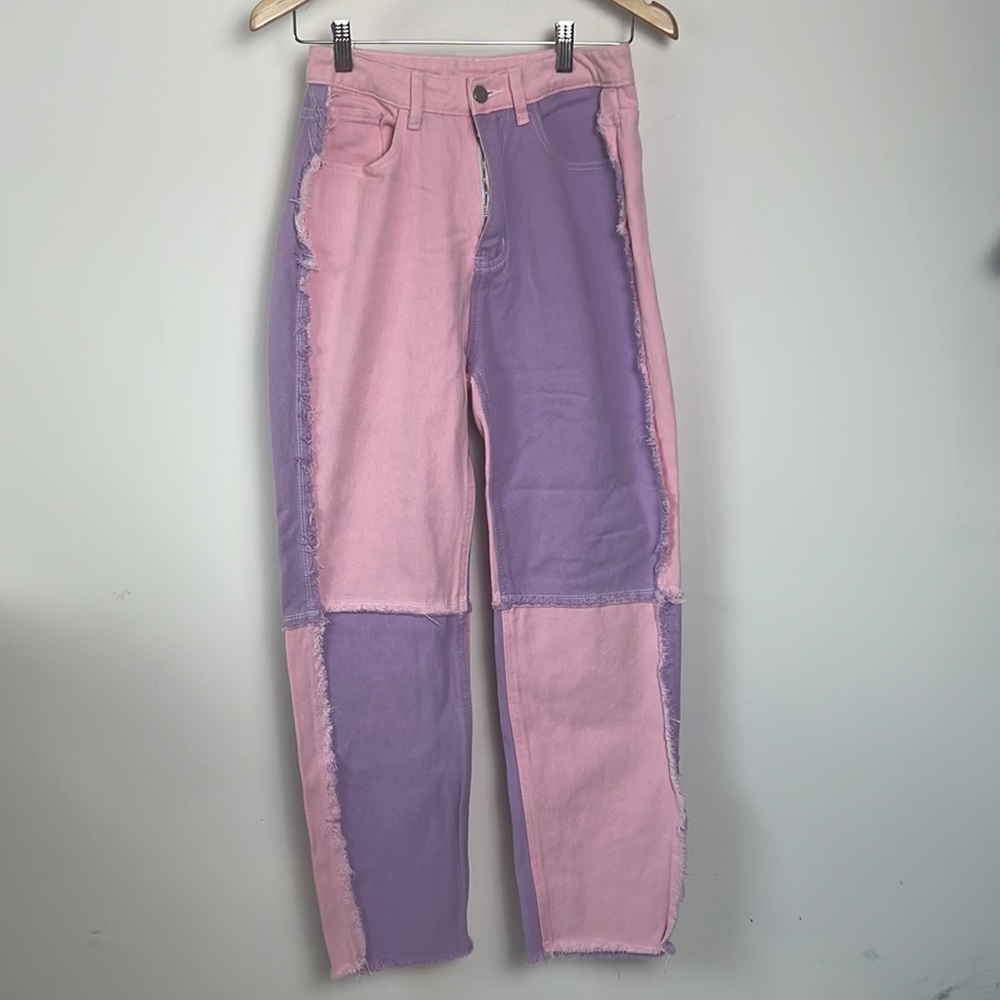 Cute patchwork Shein jeans size small